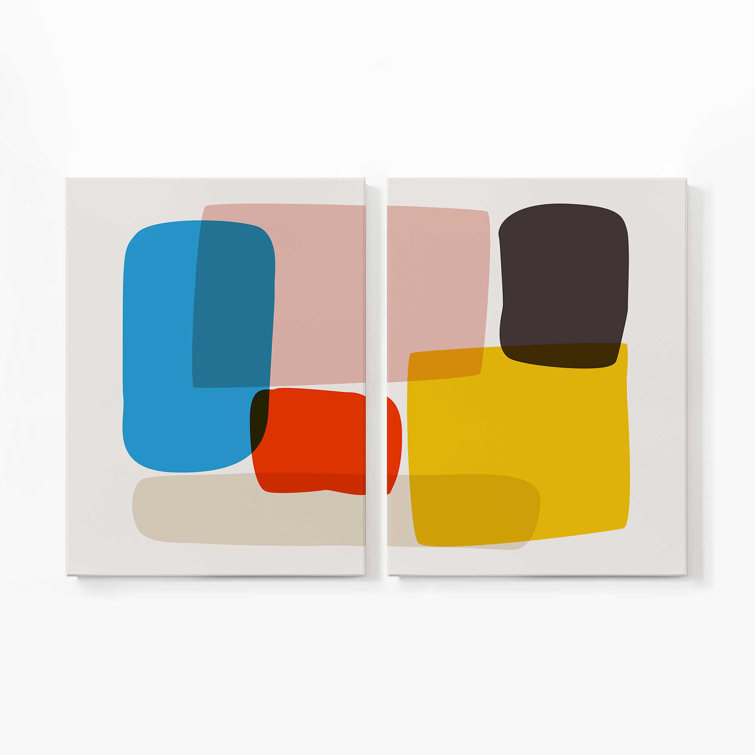 Frametolia Rectangular Rhapsody 2 Panel Split Large Canvas Print